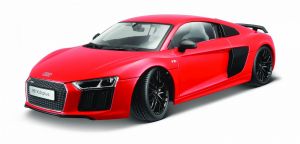 Maisto 1:18 Exclusive  - Audi  R8 V10 -  červená  barva 