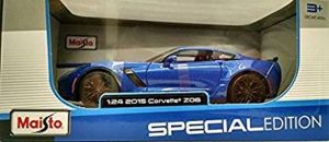 Maisto 1:24 2015 Corvette Z06 31133 - modrá barva