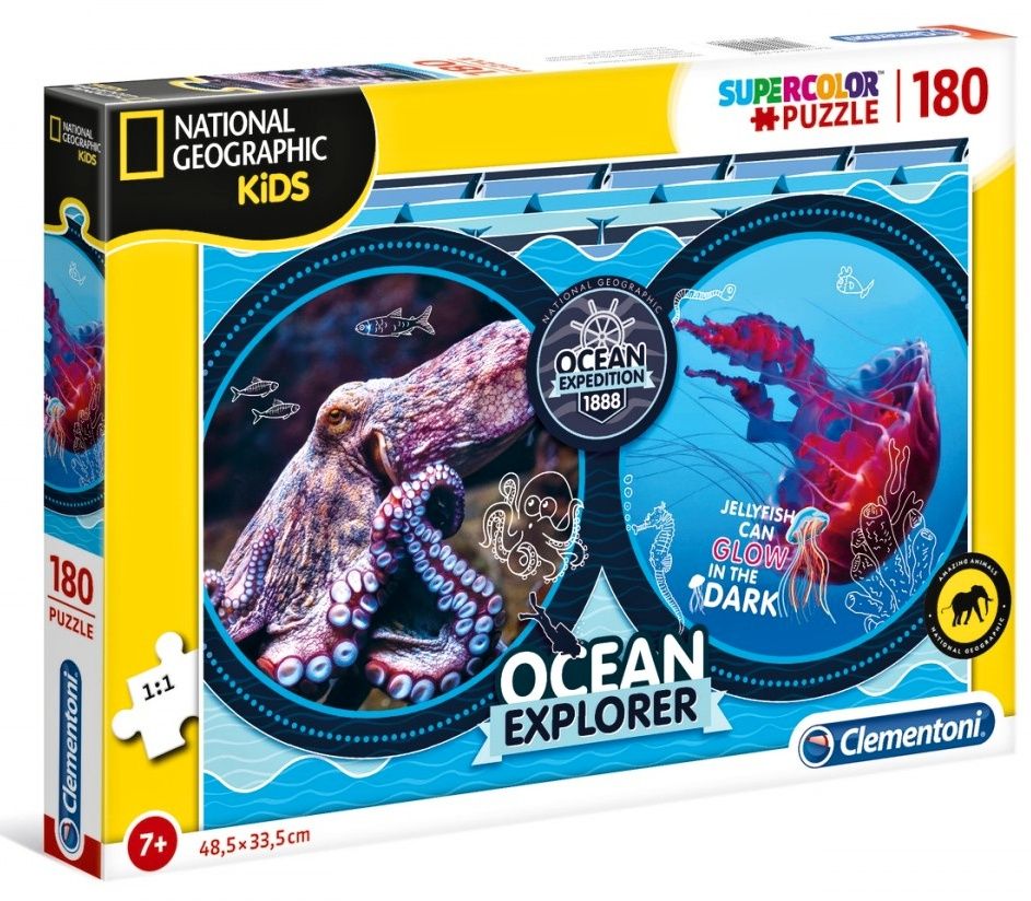 Puzzle Clementoni 180 dílků - National Geographic - Expedice v oceánu 29205