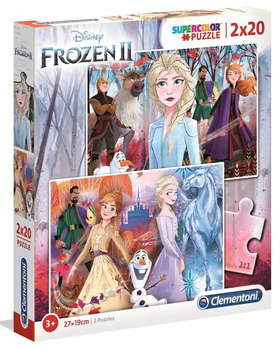 Puzzle Clementoni 2x20 dílků - Frozen II 2v1 24759