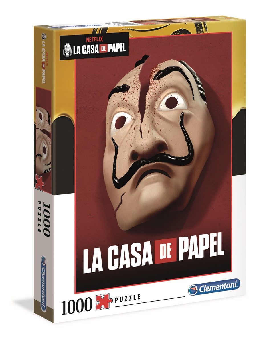 Clementoni Puzzle 1000 dílků - Netflix La Casa De Papel - Papírový dům 39533