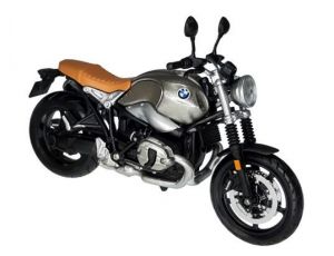 Maisto motorka 1:12 BMW R nineT Scrambler - stříbrná