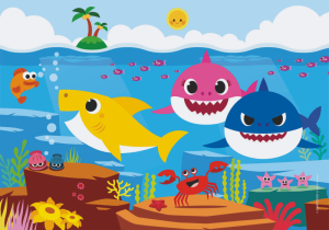 Puzzle Clementoni 2x20 dílků - Baby žraloci - Baby Shark 24777