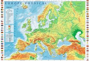 Puzzle Trefl 1000 dílků - Mapa Evropy 10605