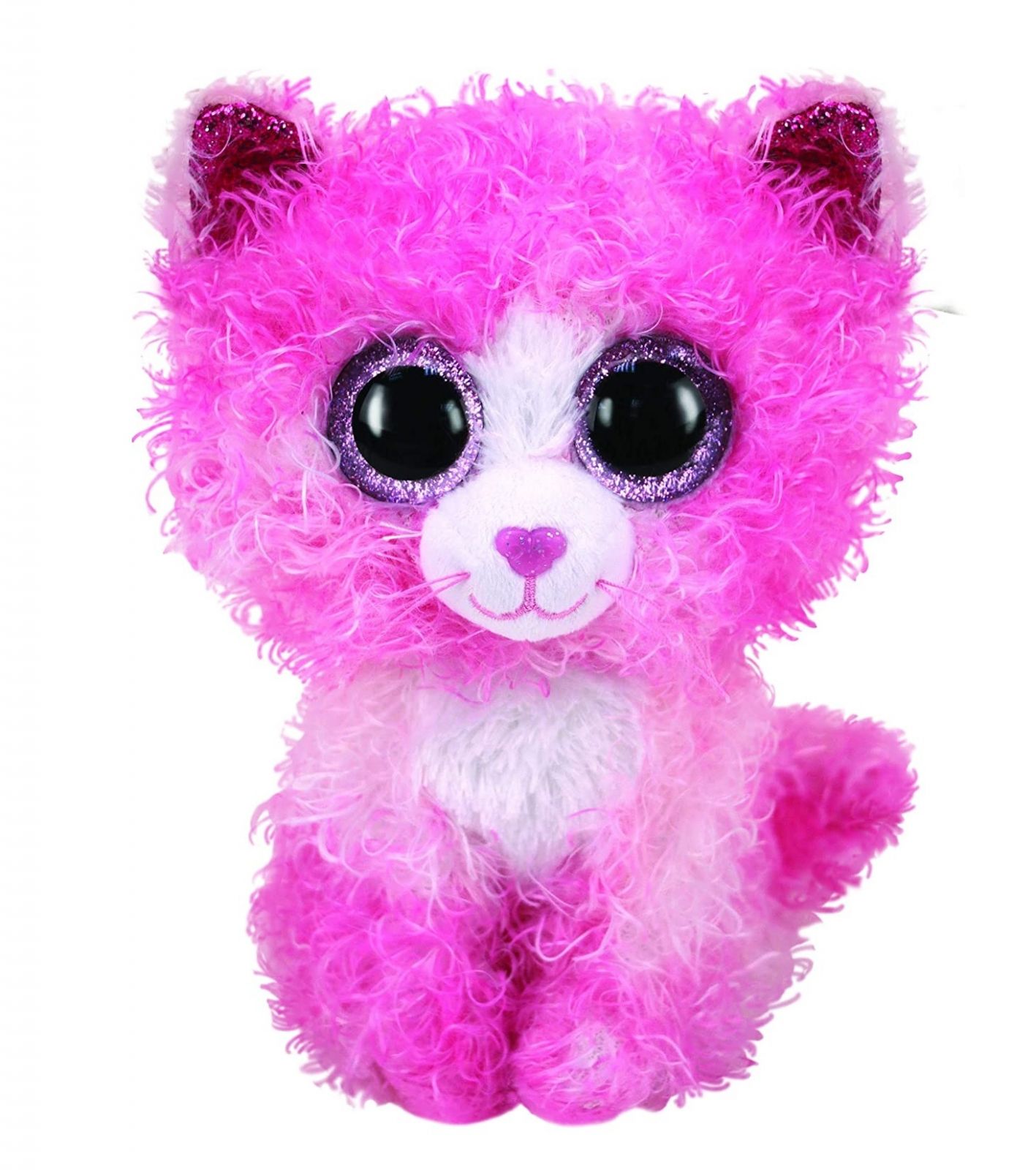 TY Beanie Boos - Reagan - rúžová kočička 36308 - 15 cm plyšák