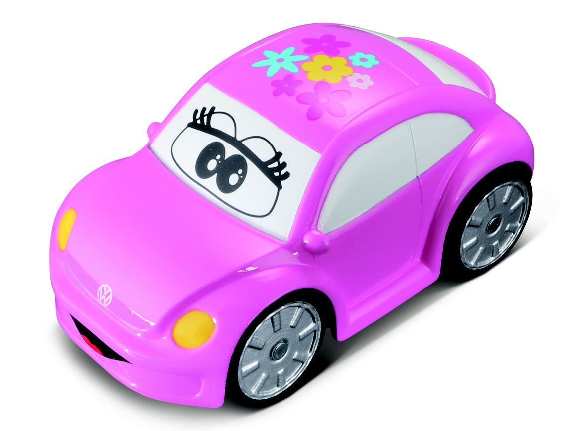 Autíčko Bburago 3,5'' ( 9 cm ) - Volkswagen Beetle - růžové
