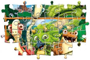 Clementoni puzzle 104 dílků MAXI - Gigantosaurus 23747