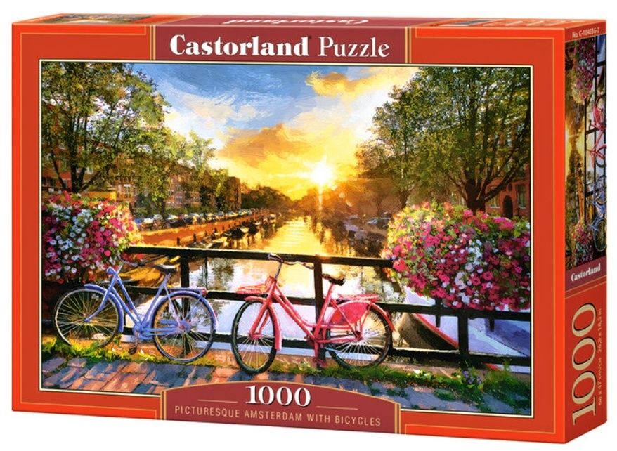 Puzzle Castorland 1000 dílků - Kola v Amsterodamu 104536