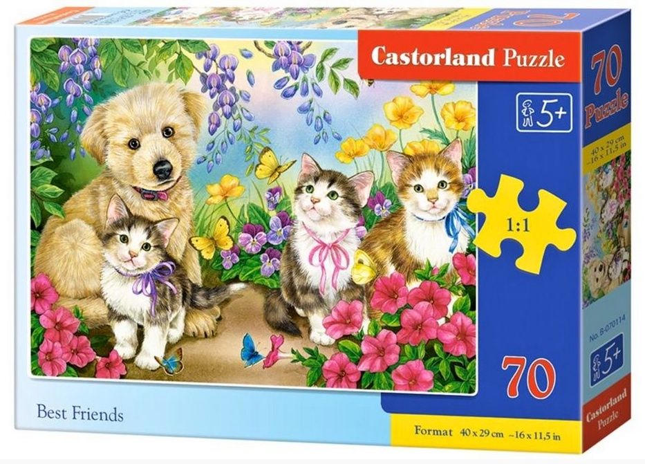 Puzzle Castorland 70 dílků premium - Nejlepší přátelé 070114