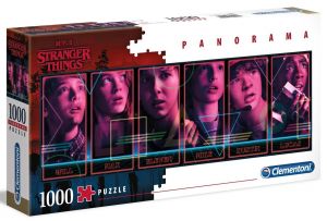 Puzzle Clementoni 1000 dílků panorama -  Netflix - Stranger Things  39548  