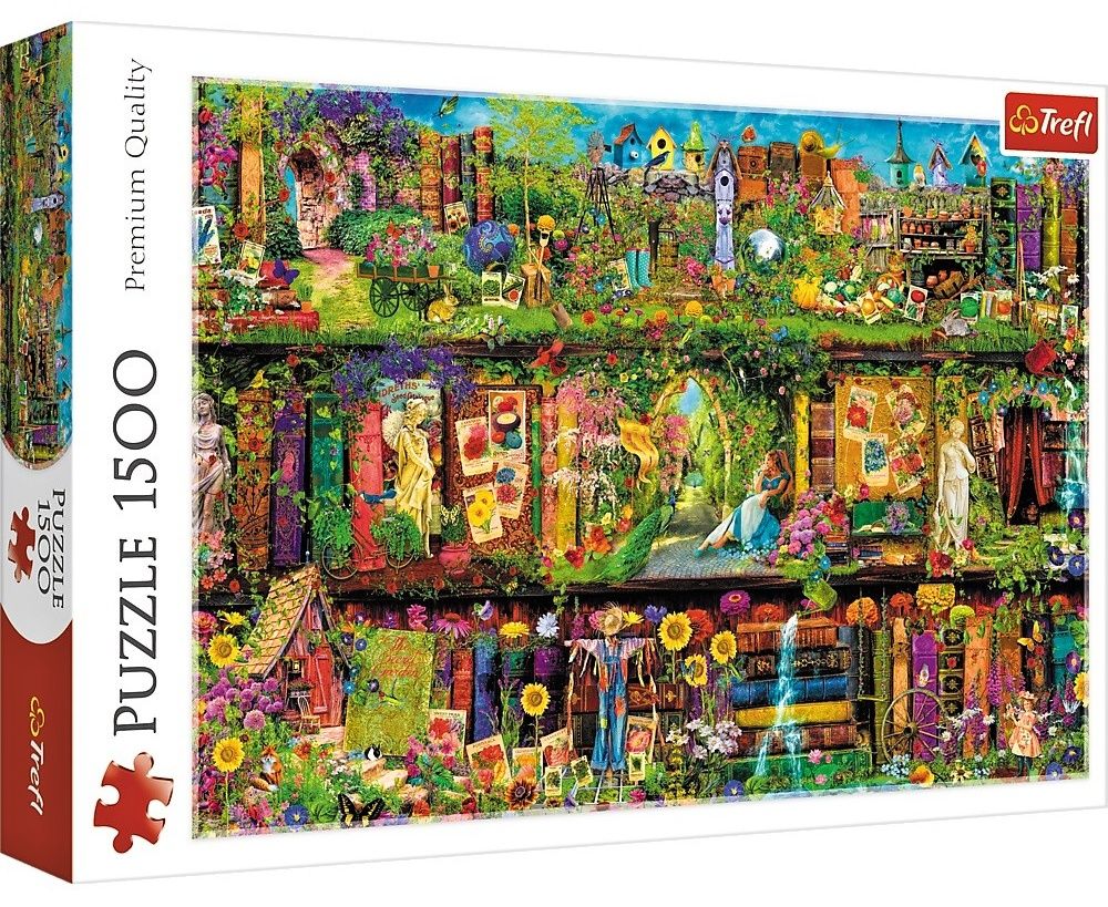 Puzzle Trefl 1500 dílků - Umělcova knihovna 26165