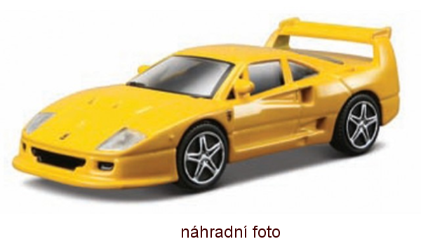 Autíčko Maisto Ferrari Evolution 2,75´´ Ferrari F40 Competezione - žluté