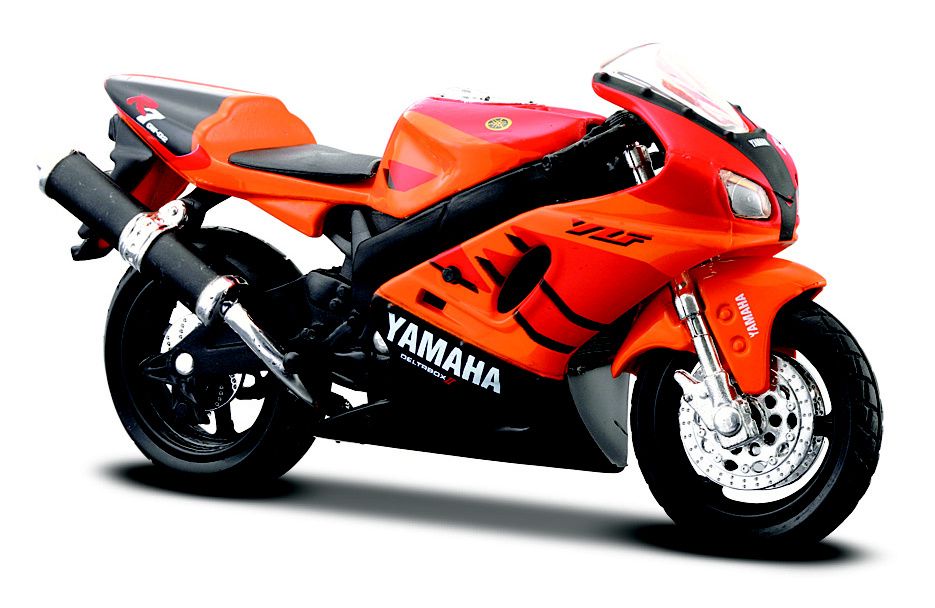 Maisto motorka na stojánku - Yamaha YZF-R7 1:18 oranžová