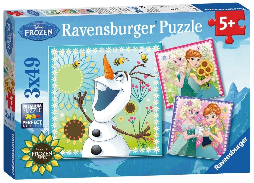 Puzzle Ravensburger 3 x 49 dílků - Frozen 092451