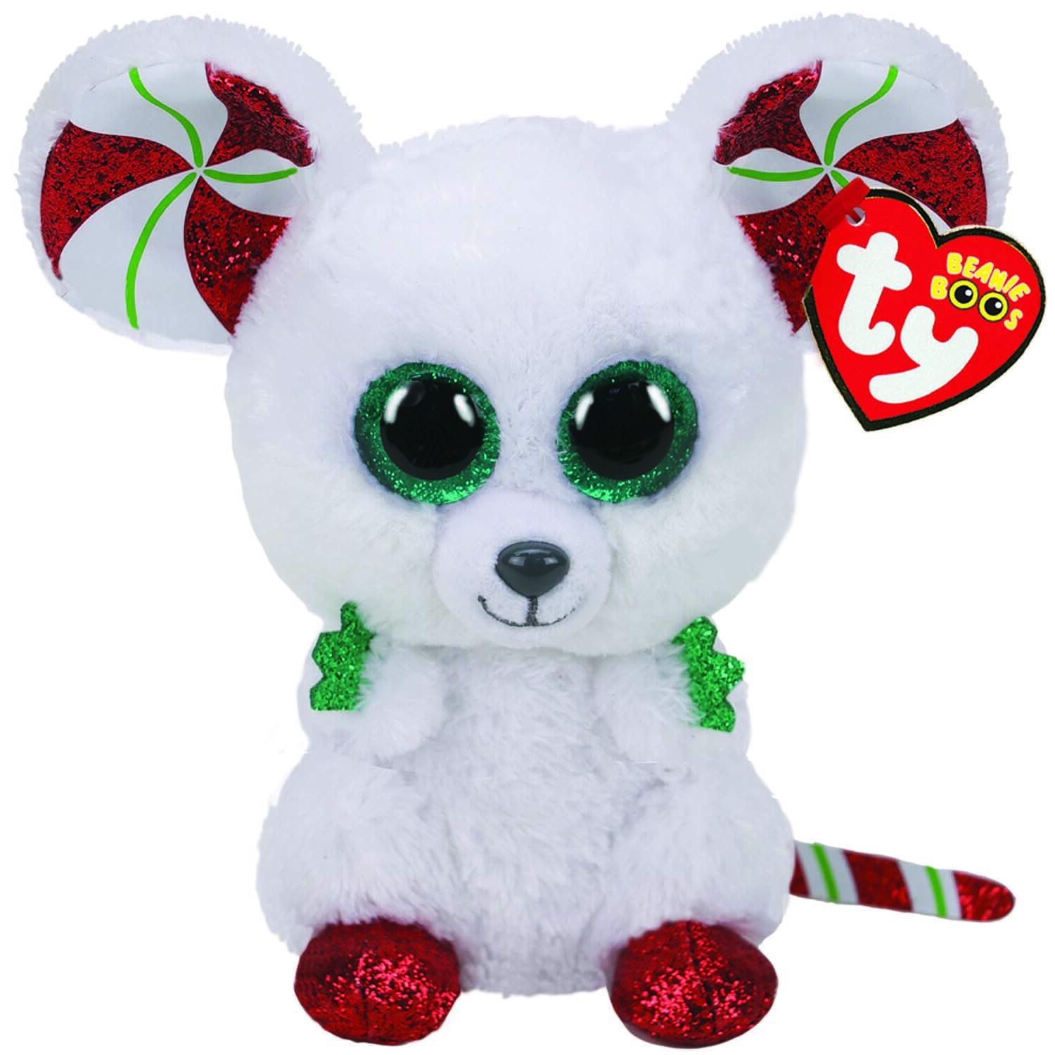 TY Beanie Boos - Chimney - vánoční myšák 36239 - 15 cm plyšák