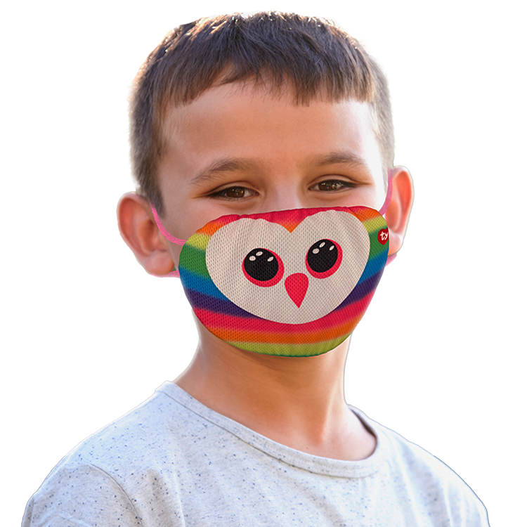 TY mask - maska na obličej / rouška : duhová sova Owen 95705