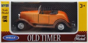 Welly - auto Old Timer - Ford Roadster 1932 cabrio - oranžovo hnědá barva