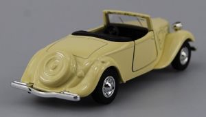 Welly - auto Old Timer - Citroën 11B Traction Avant 1939 cabrio - béžová barva