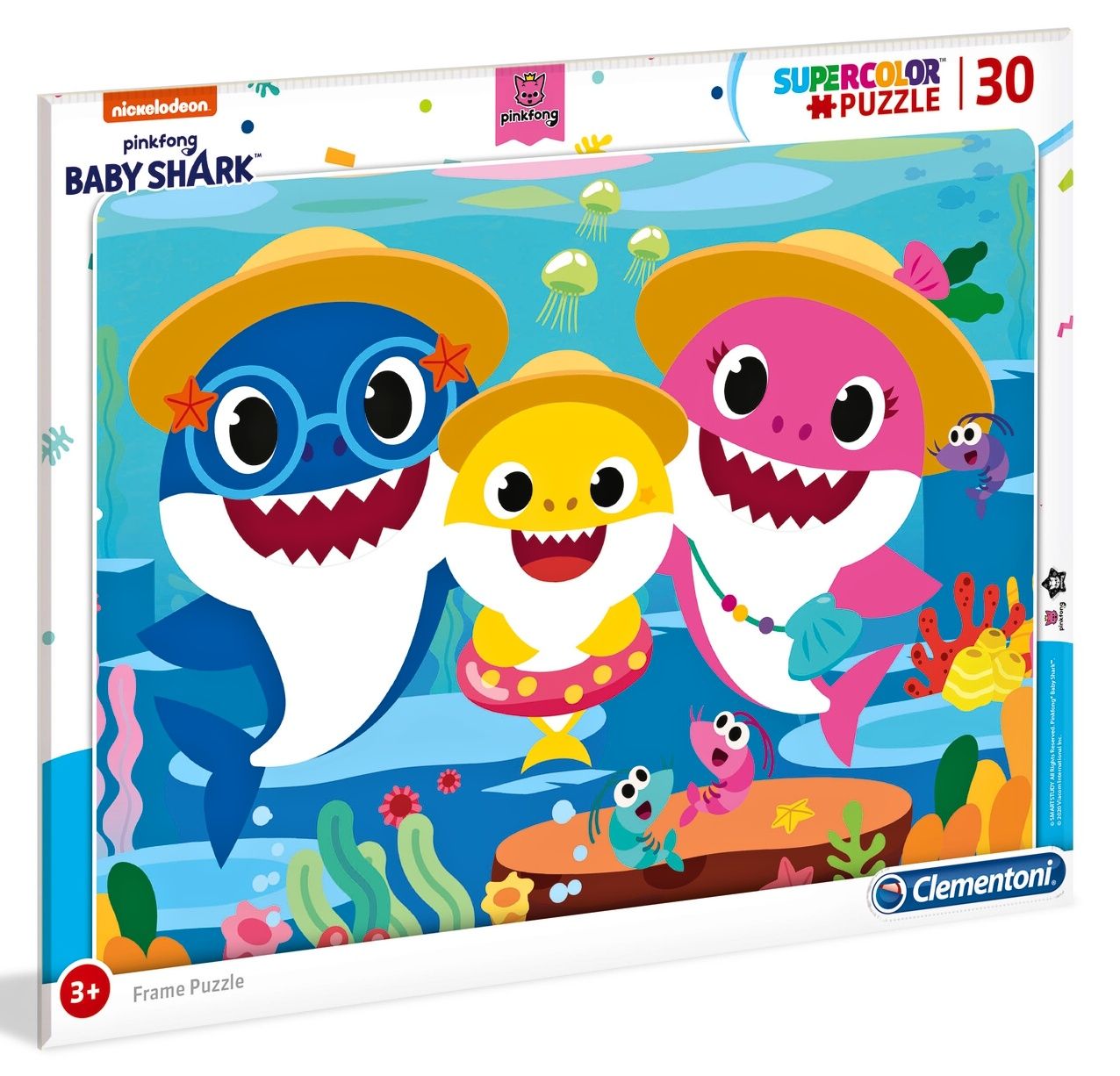 Deskové puzzle Clementoni - 30 dílků - Baby Shark - 22109b