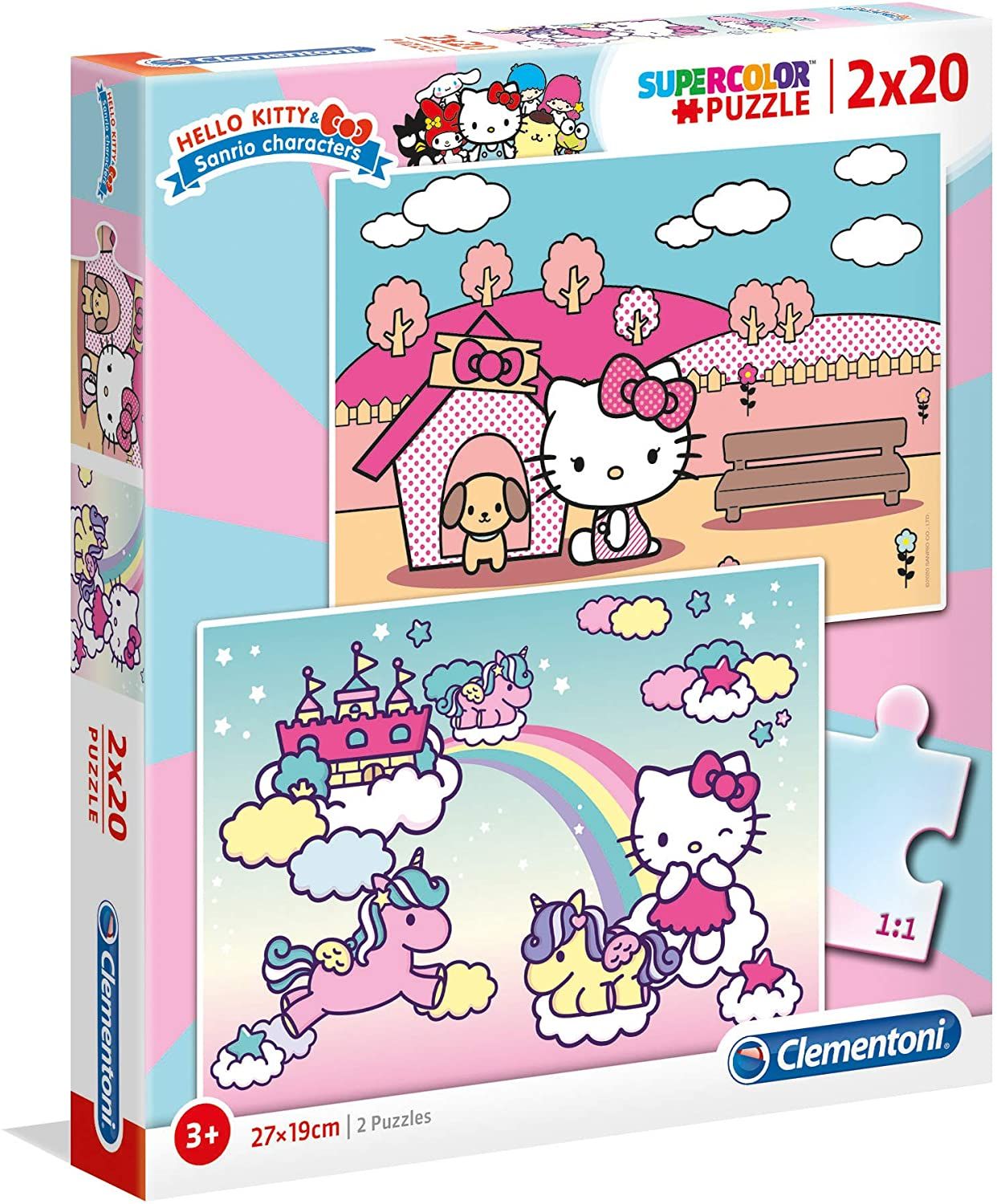 Puzzle Clementoni 2x20 dílků - Hello Kitty 24765