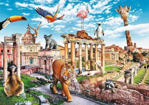Puzzle Trefl 1000 dílků - Funny Cities - Divoký Řím 10600