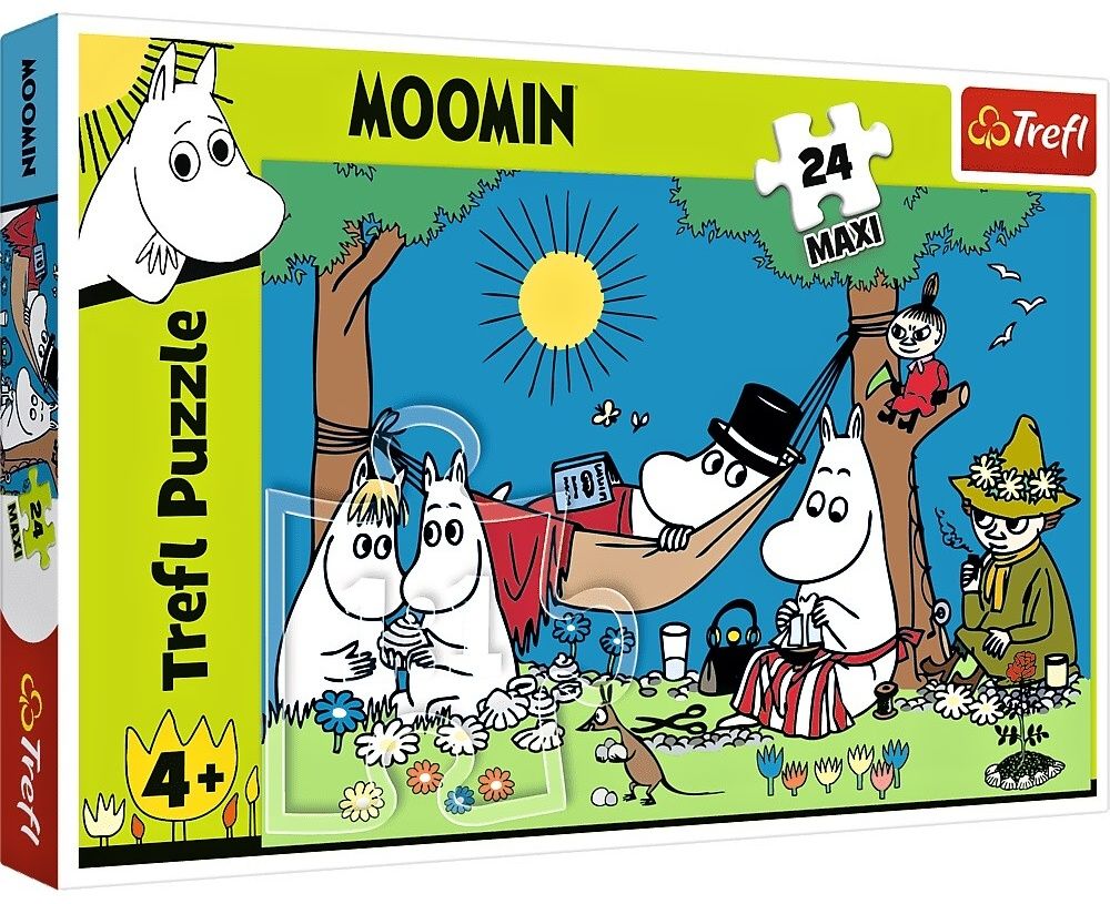 Trefl Puzzle Maxi 24 dílků - Radostný den Mumínků 14324