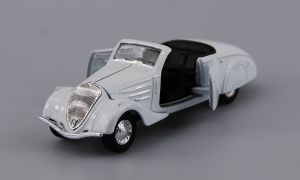 Welly - auto Old Timer - Peugeot 402 1938 cabrio - bílá barva