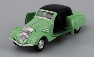 Welly - auto Old Timer - Peugeot 402 1938 soft top - zelená barva