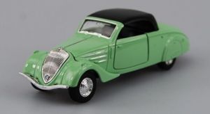 Welly - auto Old Timer  -  Peugeot 402   1938  soft top  - zelená barva