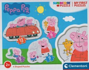 Clementoni Puzzle pro nejmenší - My first  4v1  - Prasátko Peppa  20829