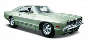 Maisto  1:25  Dodge  Charger 1969  31256 - stříbrná  barva