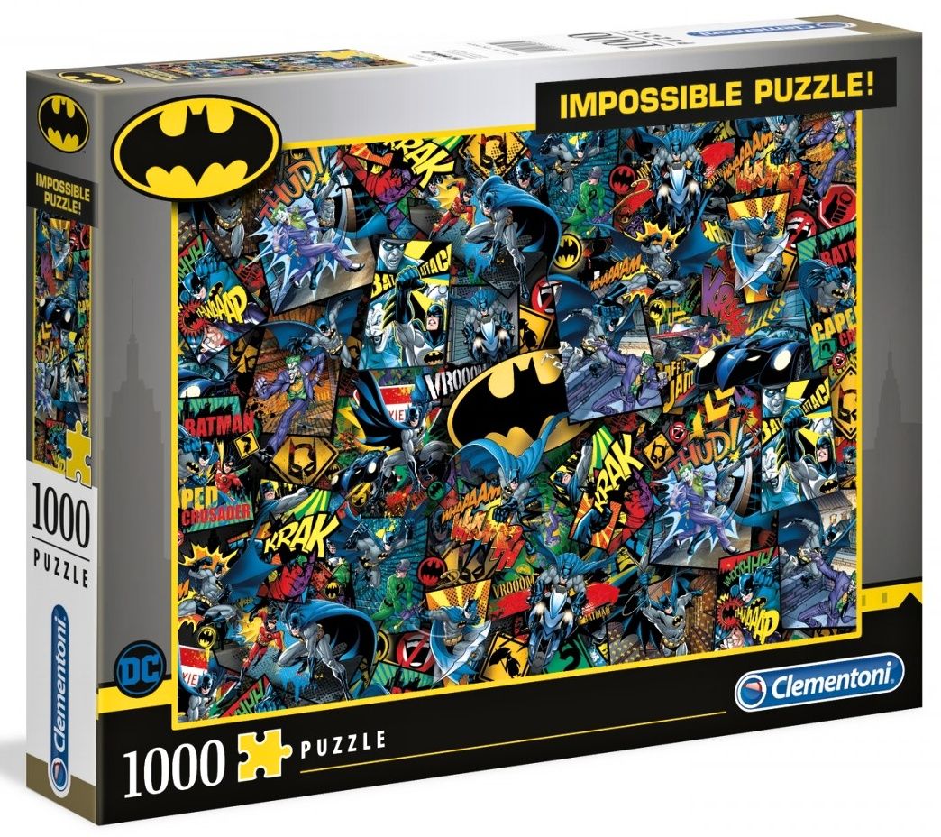 Puzzle Clementoni 1000 dílků - Nekoneční - Batman 39575