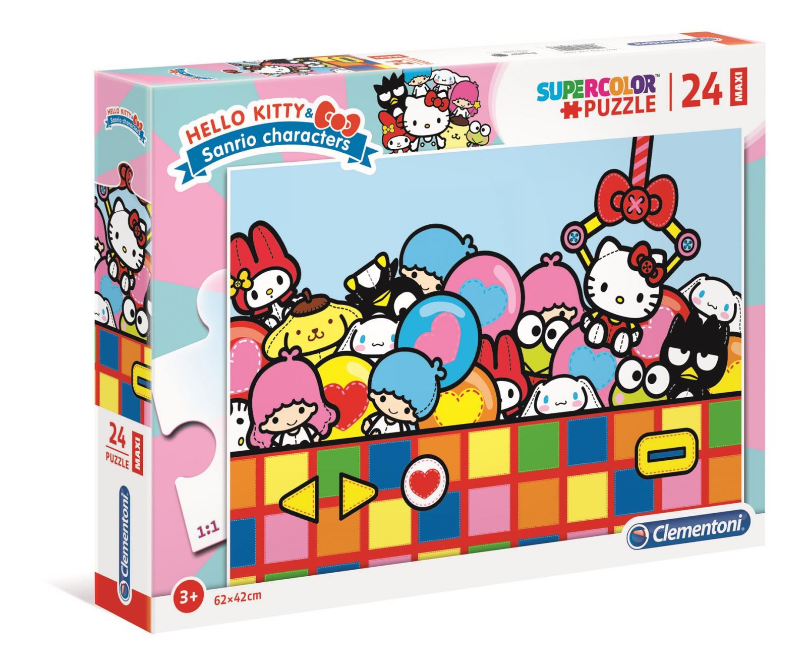 Puzzle Clementoni 24 dílků Maxi - Hello Kitty 24202