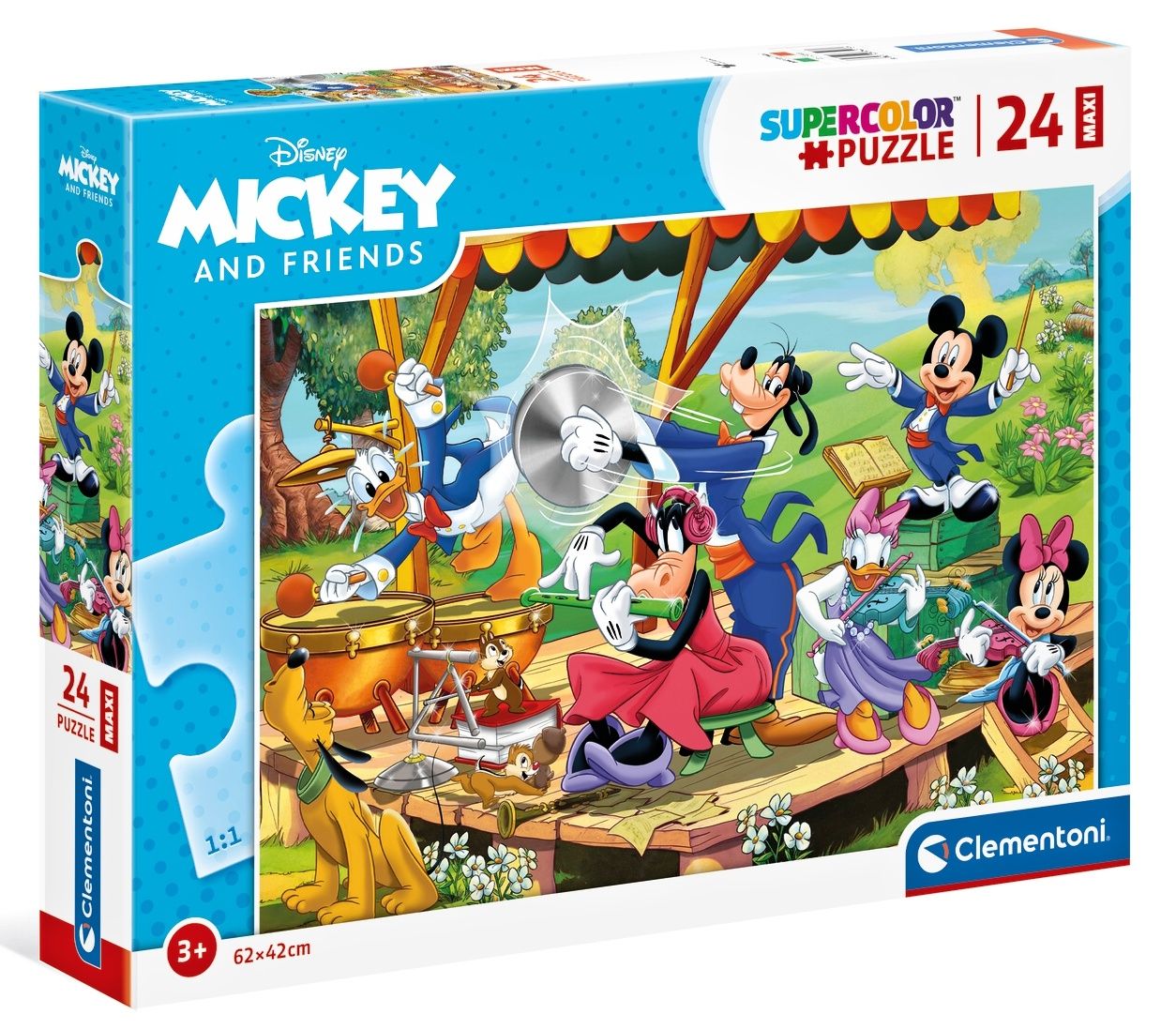 Puzzle Clementoni 24 dílků Maxi - Mickey a kamarádi 24218