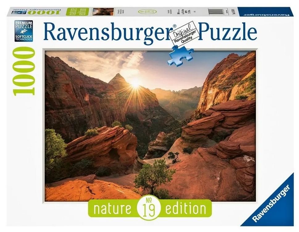 Puzzle Ravensburger 1000 dílků - Kaňón Zion 167548