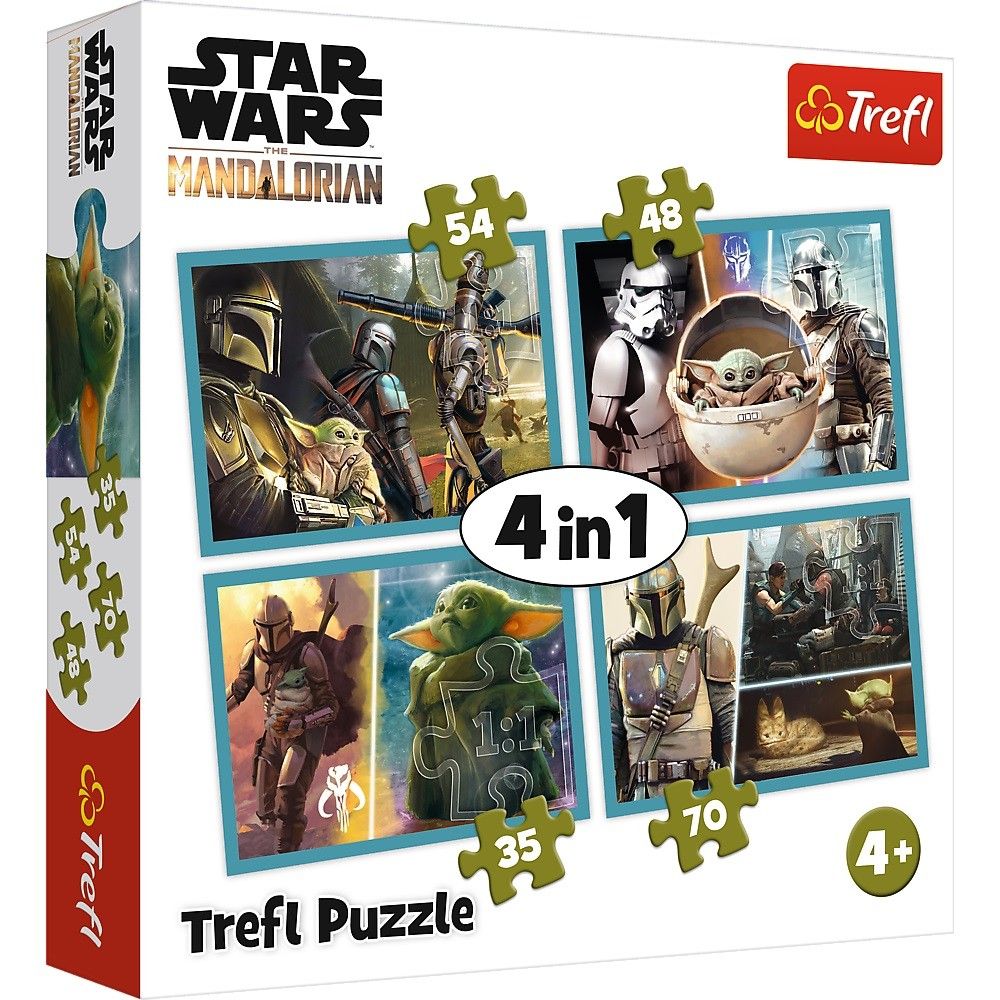 puzzle Trefl 35, 48, 54 a 70 dílků - 4v1 - Star Wars 34377