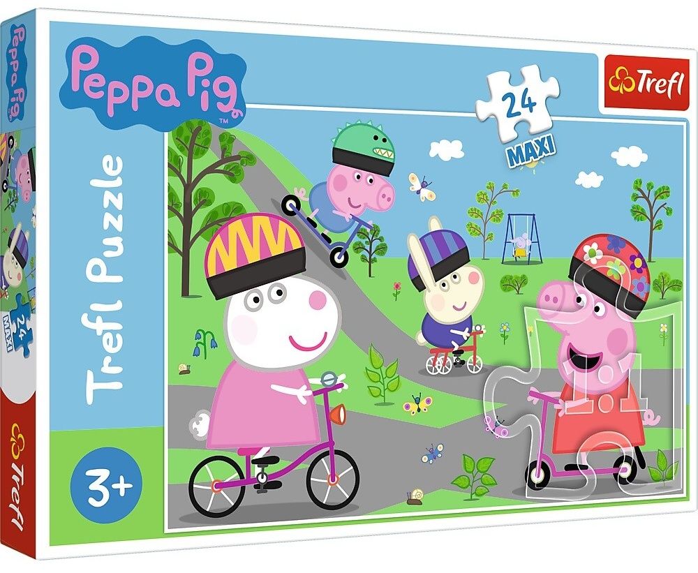 Trefl Puzzle Maxi 24 dílků - Aktivní den prasátka Peppy 14330