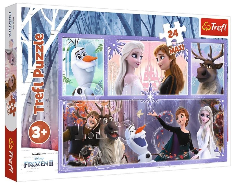Trefl Puzzle Maxi 24 dílků - Svět plný magie - Frozen 2 14345