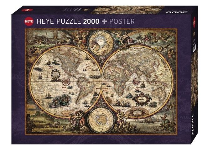 Heye - puzzle 2000 dílků - Antická mapa 29666
