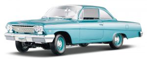 Maisto 1:18  Chevrolet Bel Air 1962  -  modro zelená  barva 