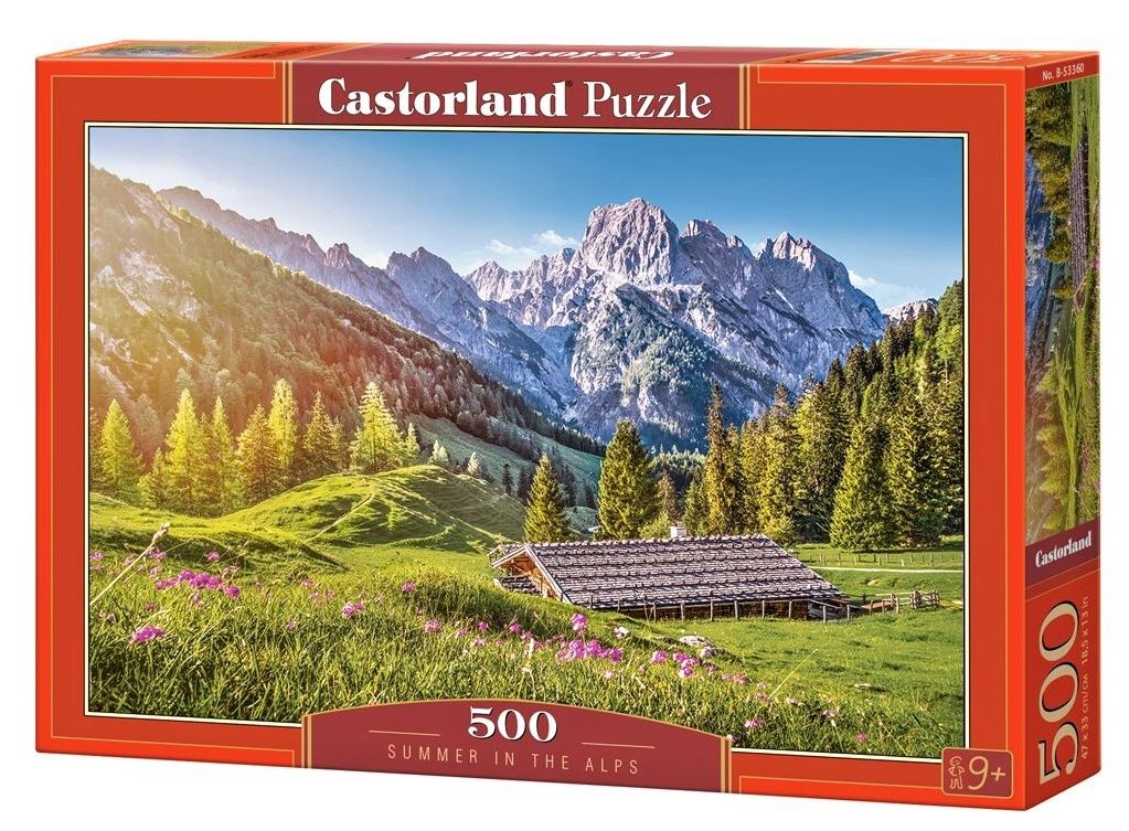 Puzzle Castorland 500 dílků - Léto v Alpách 53360
