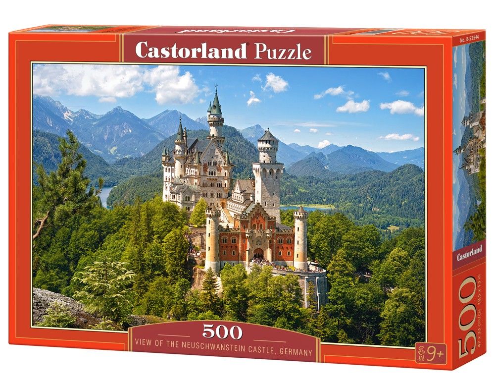 Puzzle Castorland 500 dílků - Zámek Neuschwanstein 53544
