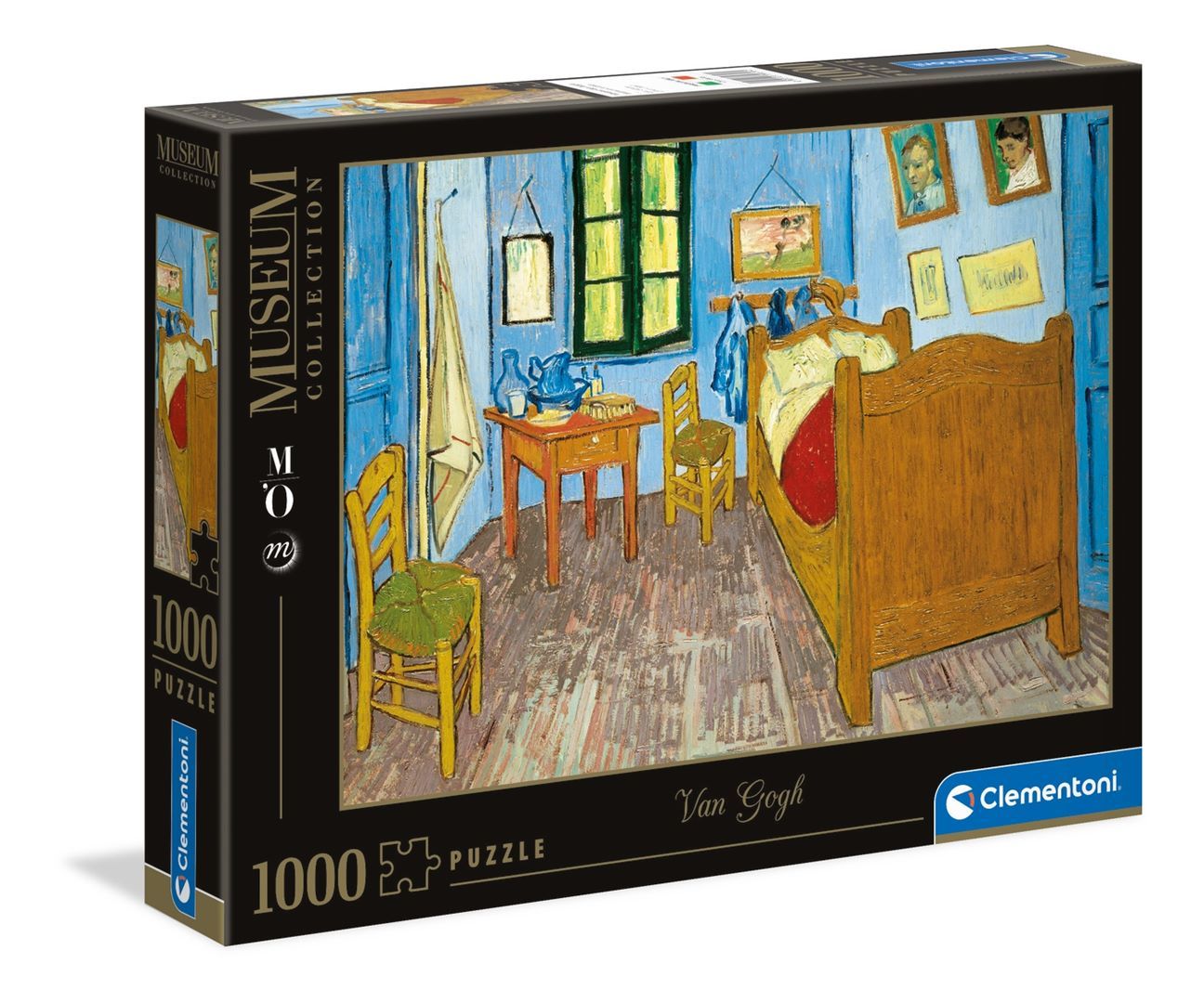Puzzle Clementoni 1000 dílků - V. Gogh : Ložnice v Arles 39616