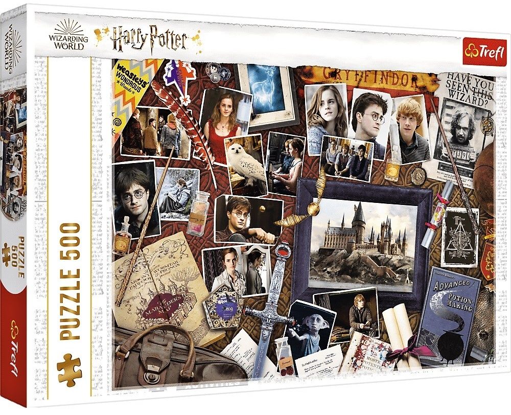 TREFL Puzzle 500 dílků - Harry Potter - koláž 37400