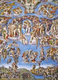 Clementoni Puzzle 1000 dílků Michelangelo, Poslední soud 39497- hodně poškozený obal !!