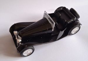 Welly - auto Old Timer - SS Jaguar 100 cabrio - černá barva