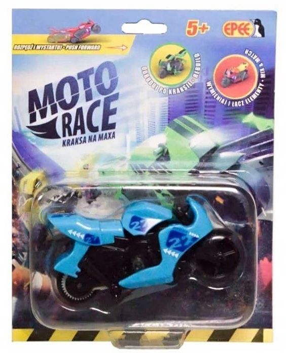 EPEE - Moto Race - Crash na Max - 8,5 cm motorka - světle modrá Epee a EP Line