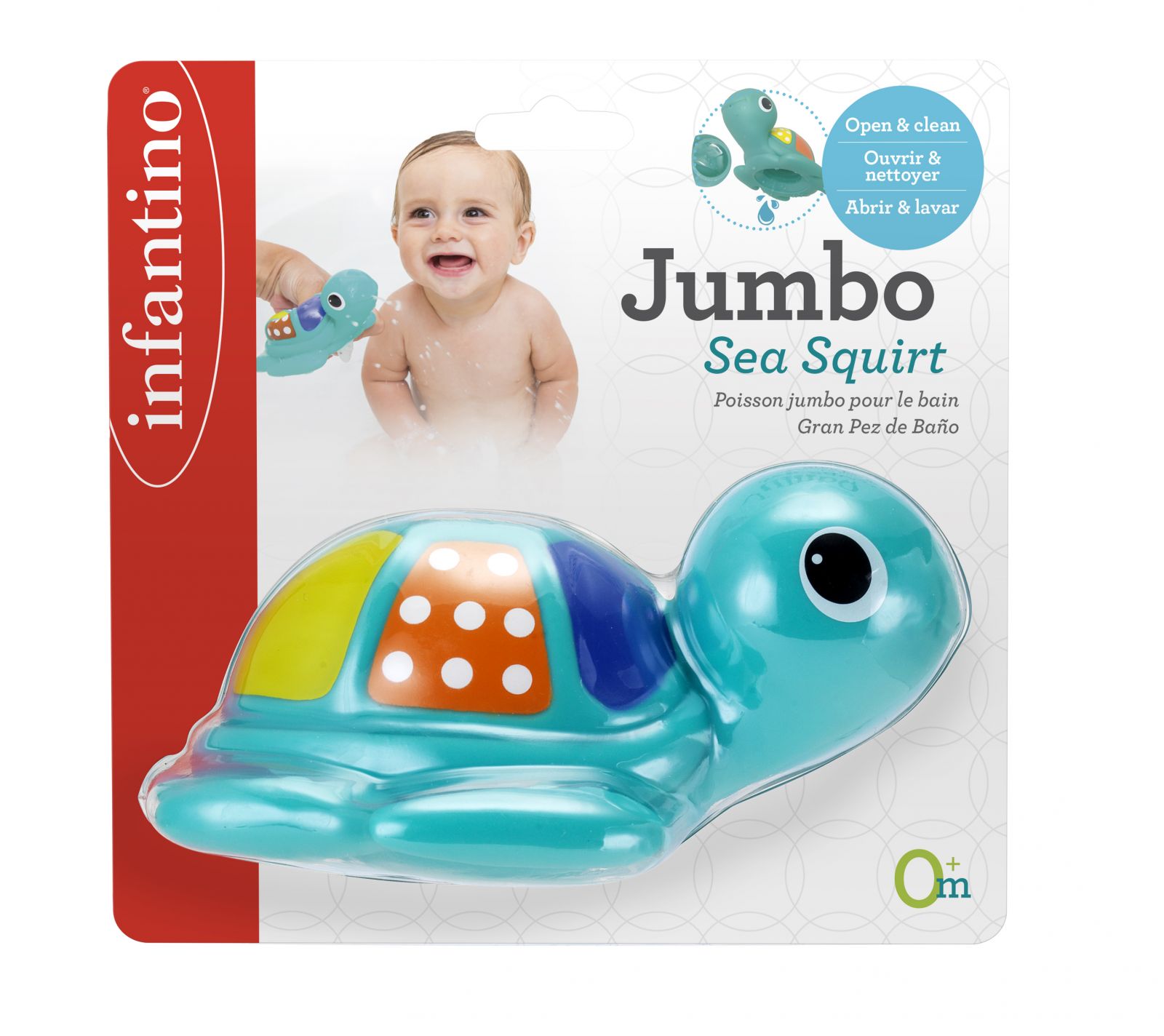Infantino - stříkací a plavací želvička do vany
