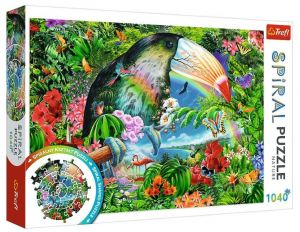 Trefl - Spiral Puzzle 1040 dílků - Tropická fauna a flóra  40014