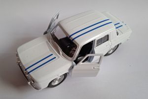Welly - auto Old Timer - Renault R8 1960 - bílá barva
